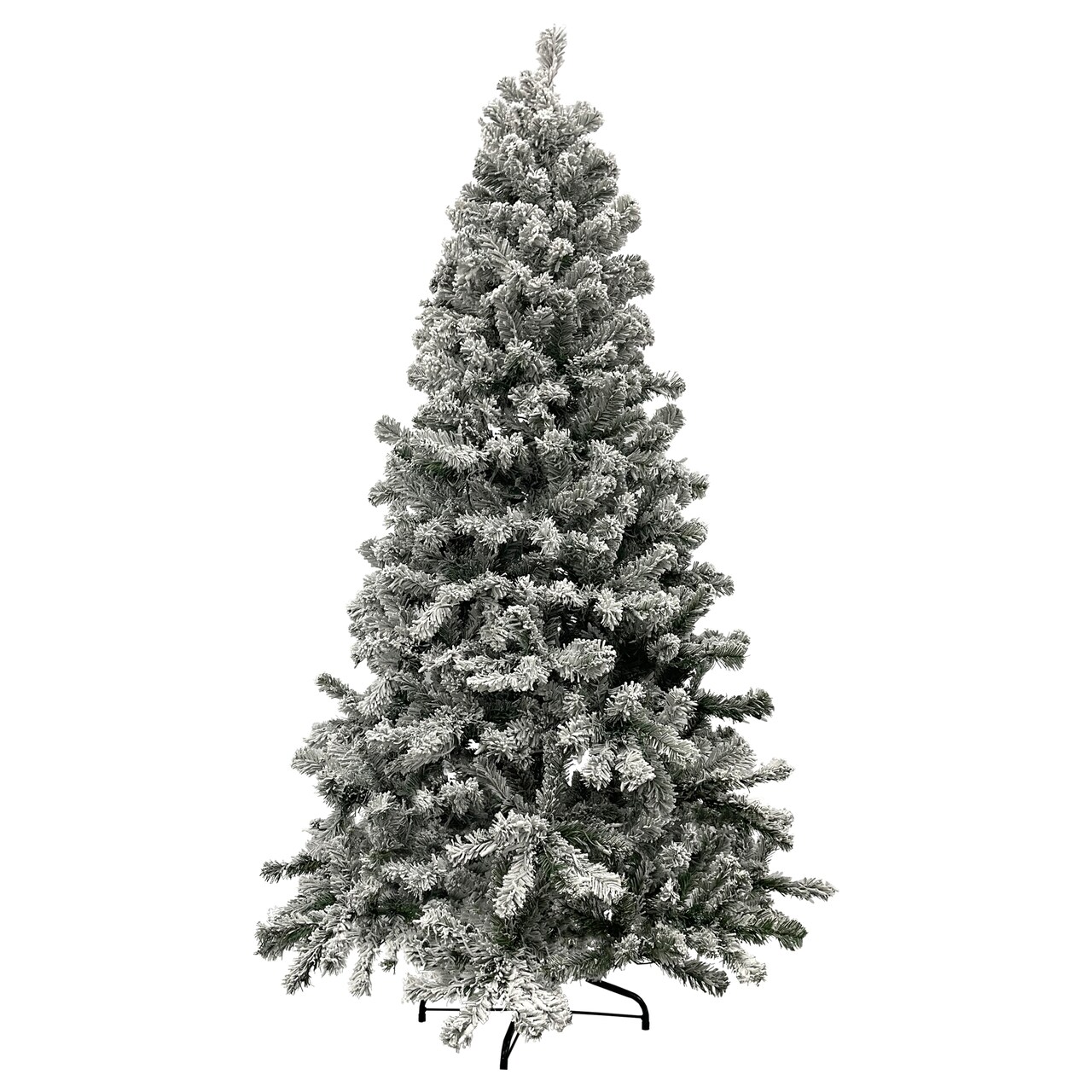 Northlight 6.5&#x27; Heavily Flocked Madison Pine Artificial Christmas Tree, Unlit